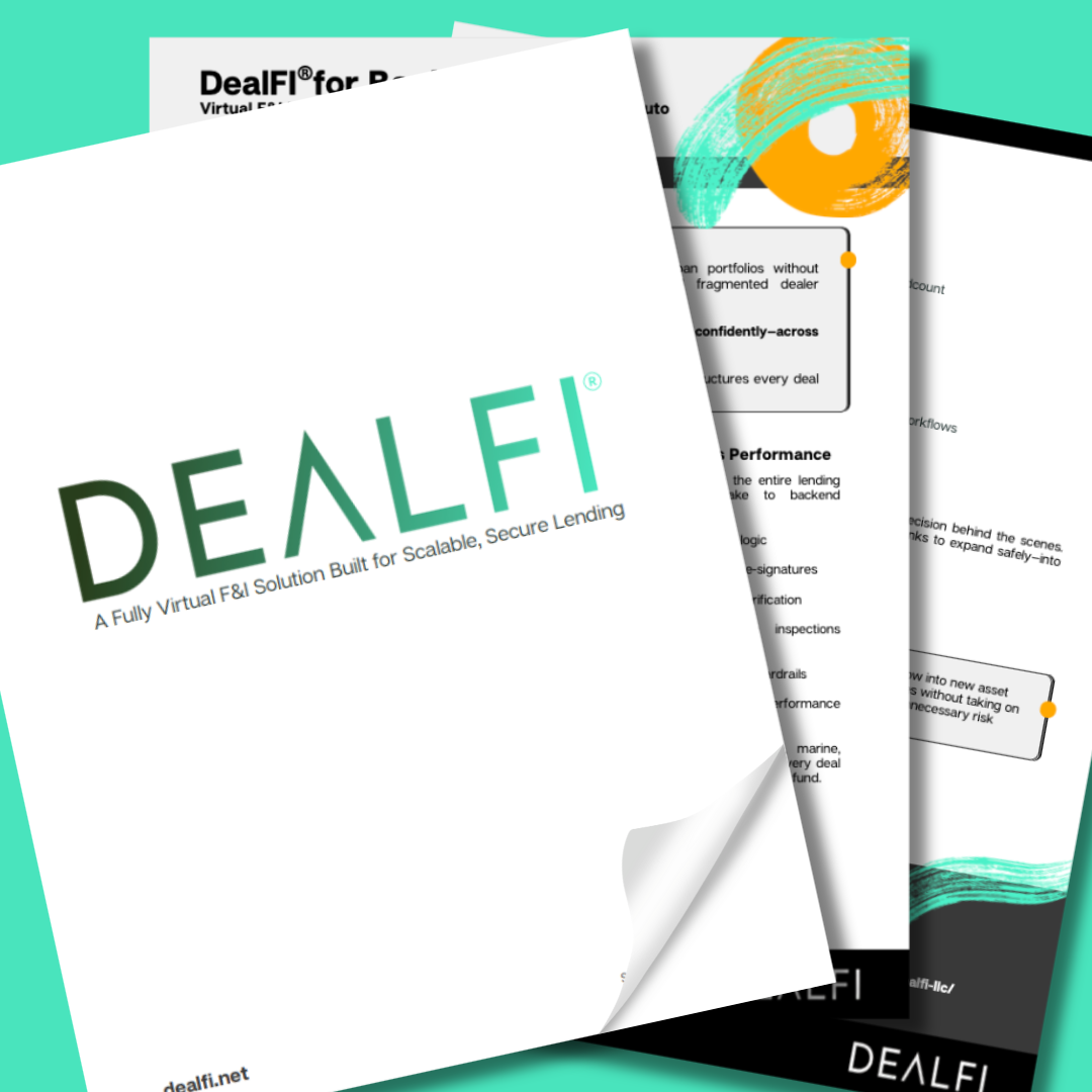 Banks dealfi for banks brochure preview