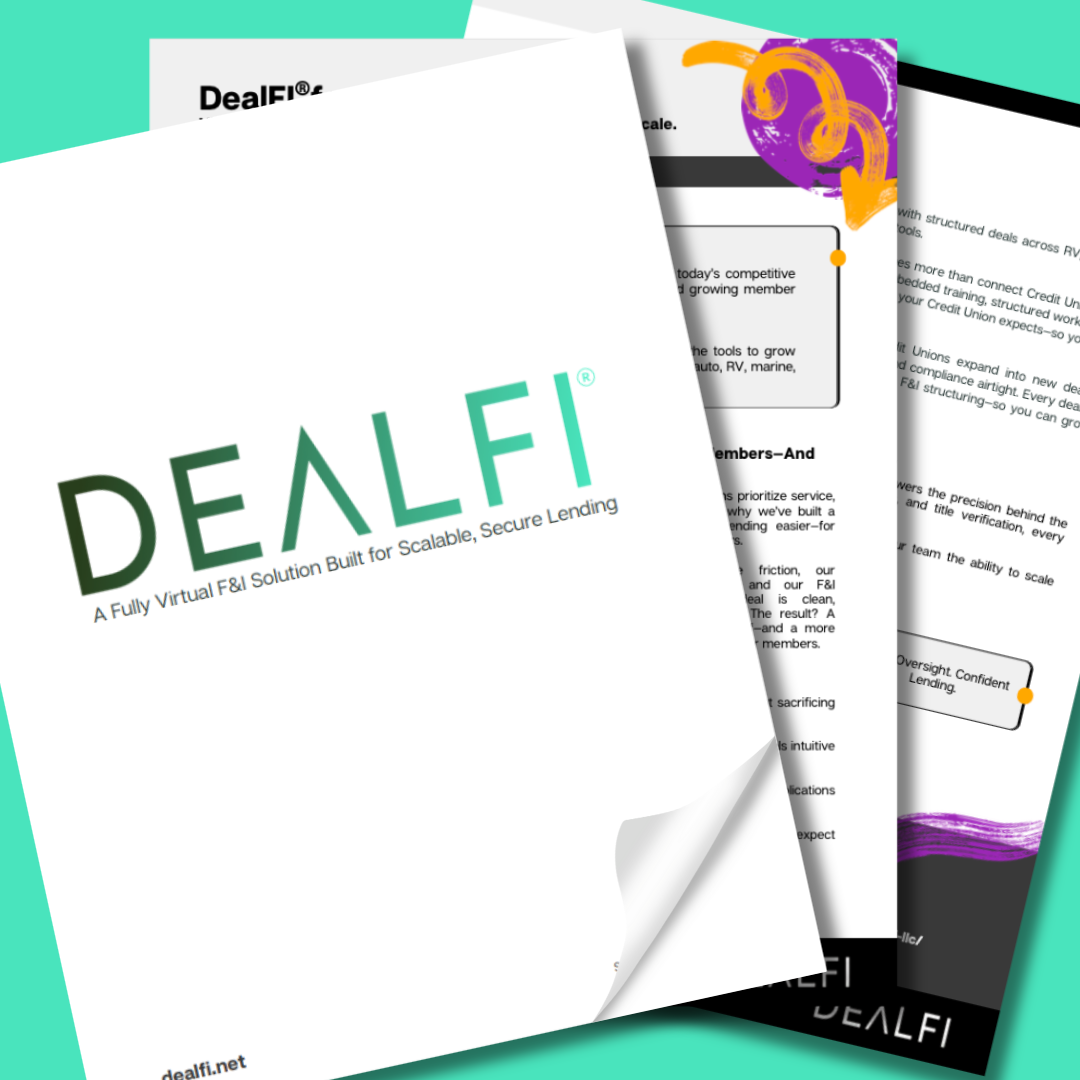 Credit Unions dealfi for credit unions brochure preview